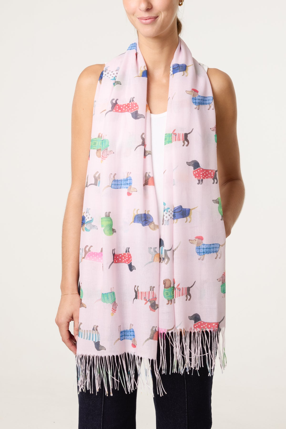 Sausage Dog Print Scarf