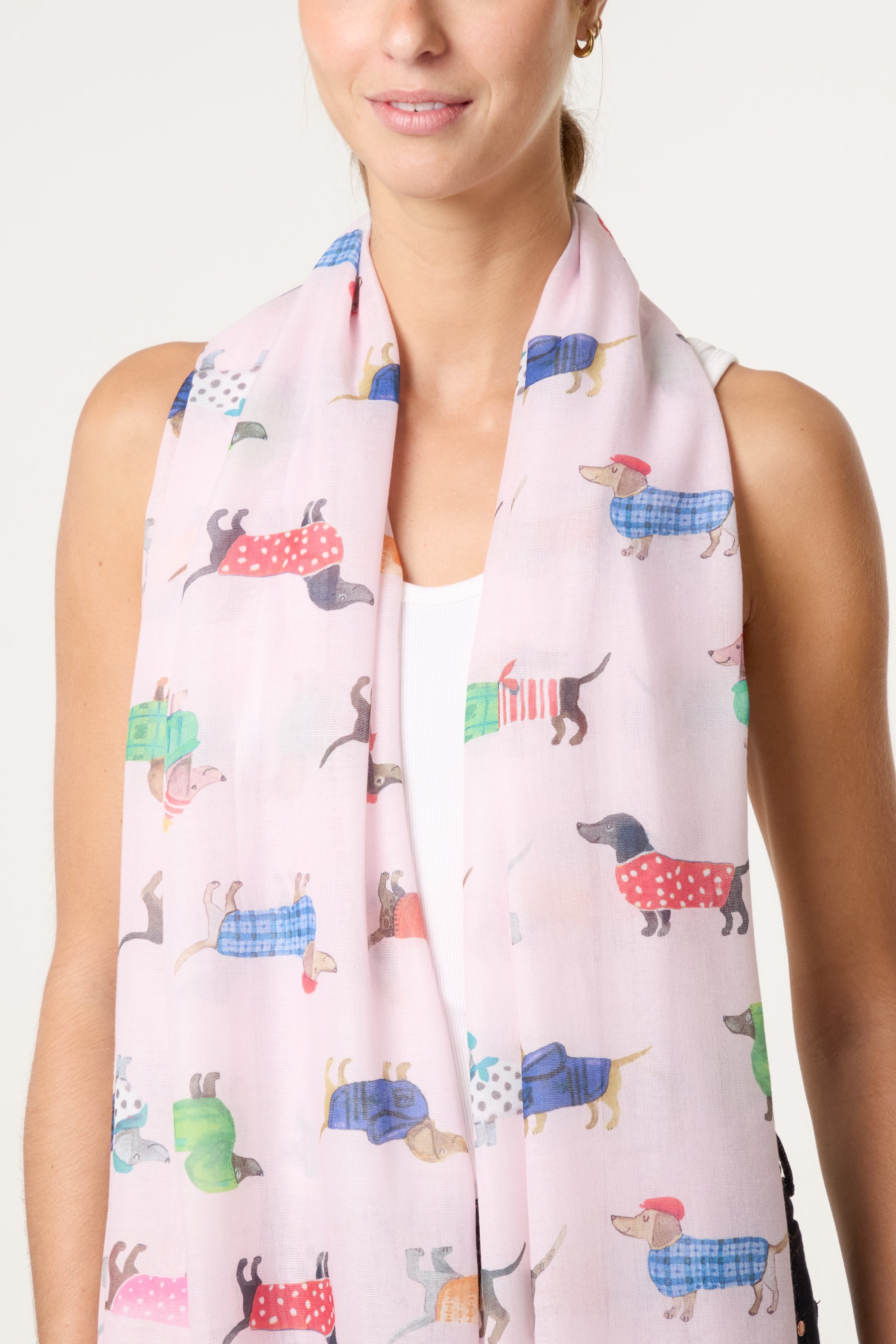 Sausage Dog Print Scarf