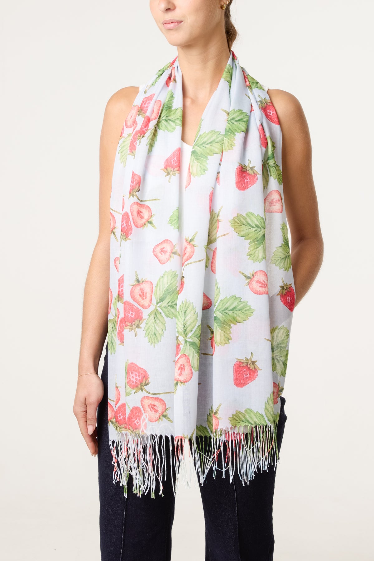 Strawberry Print Scarf