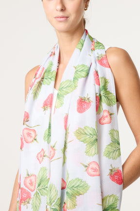 Strawberry Print Scarf
