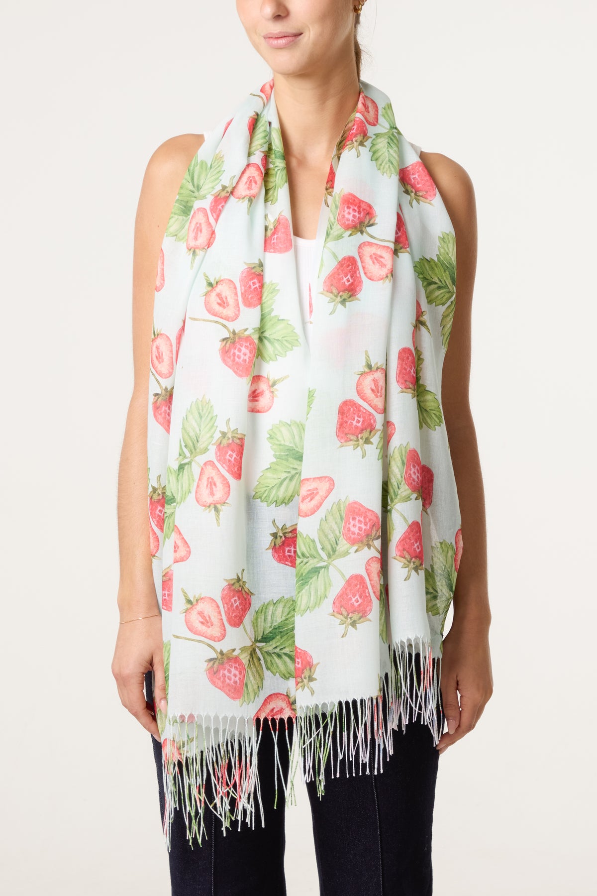 Strawberry Print Scarf