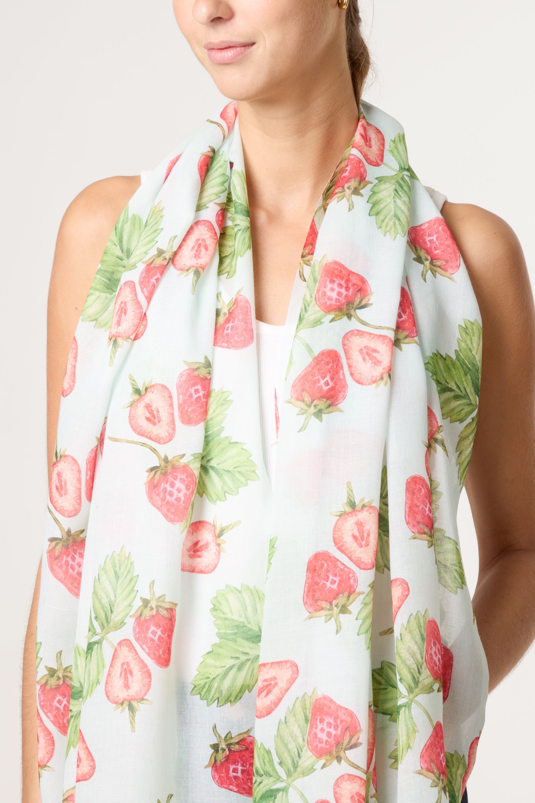 Strawberry Print Scarf