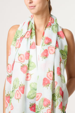 Strawberry Print Scarf
