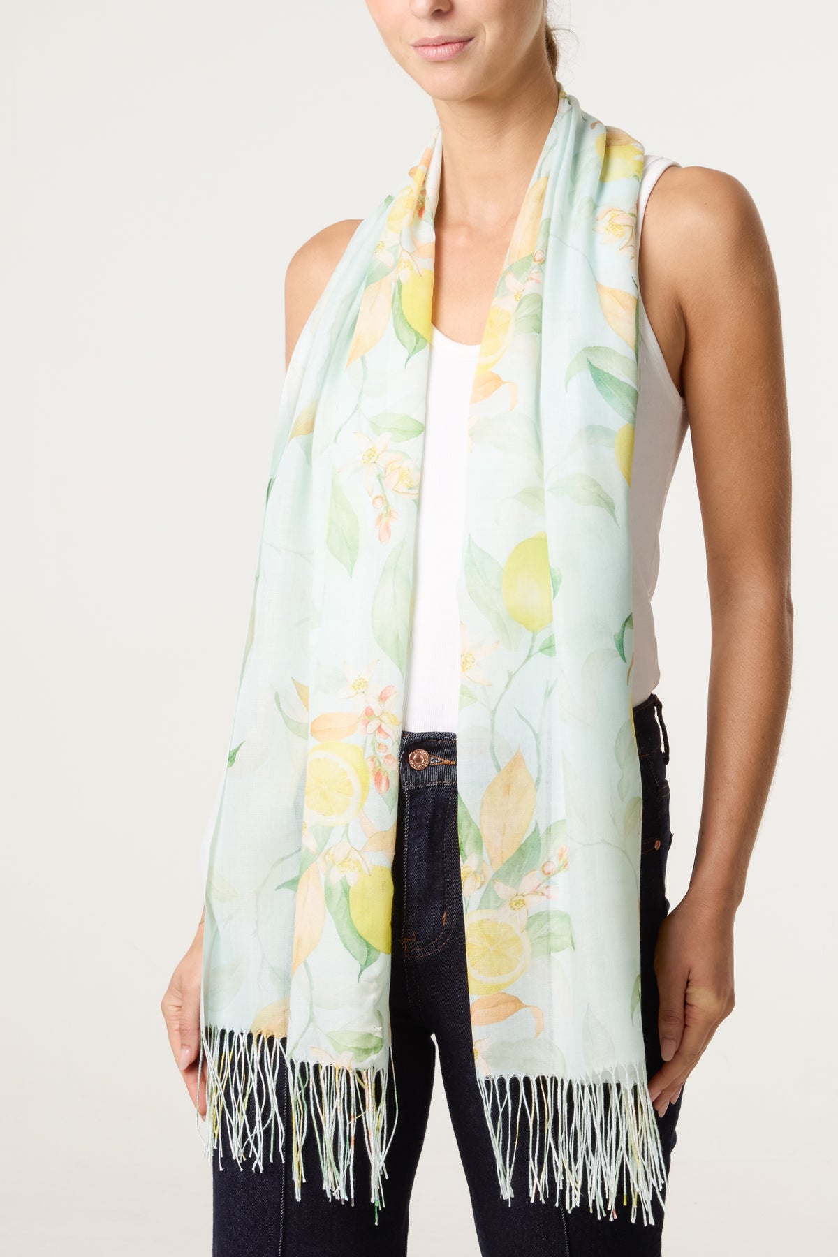 Lemon Print Scarf