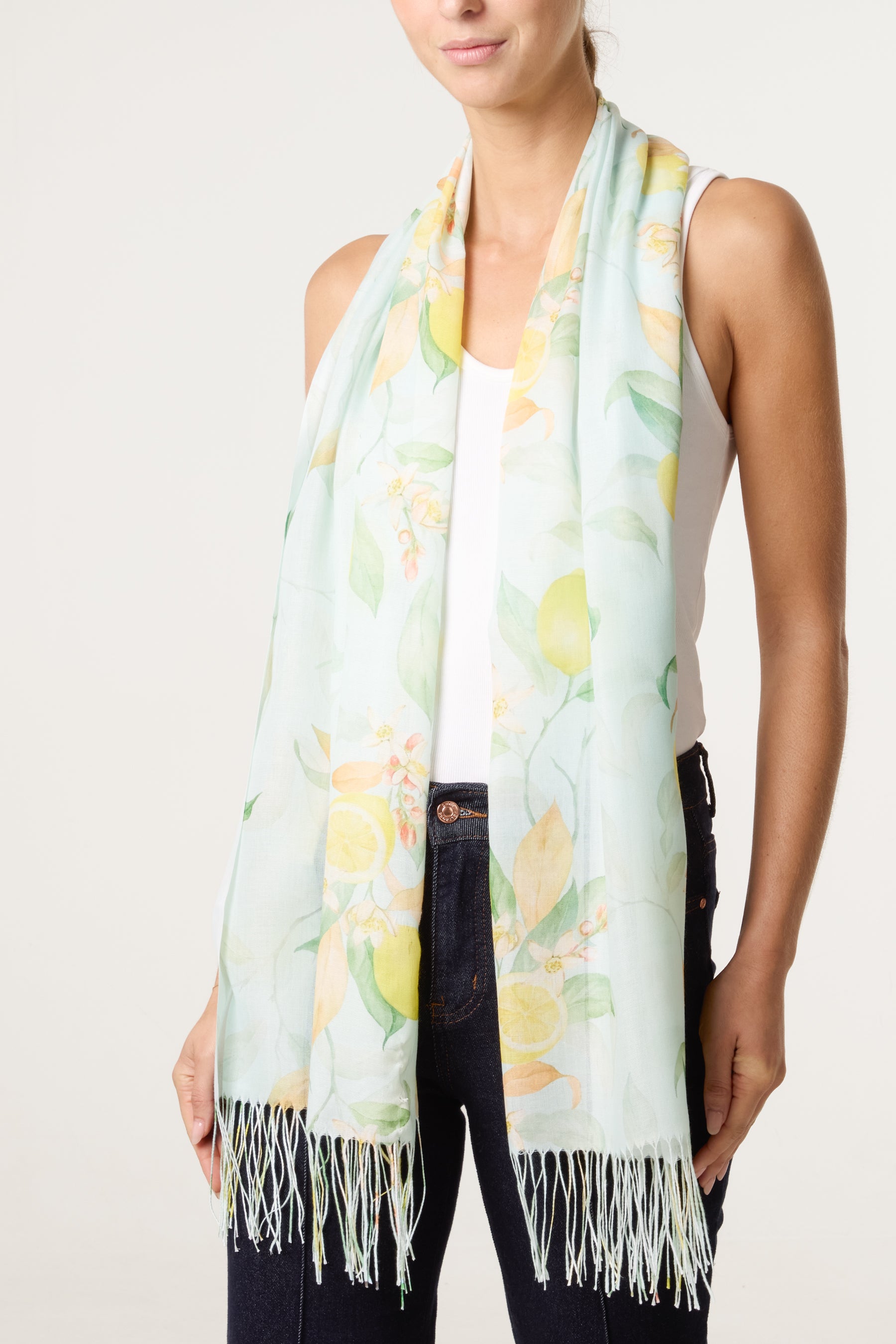 Lemon Print Scarf
