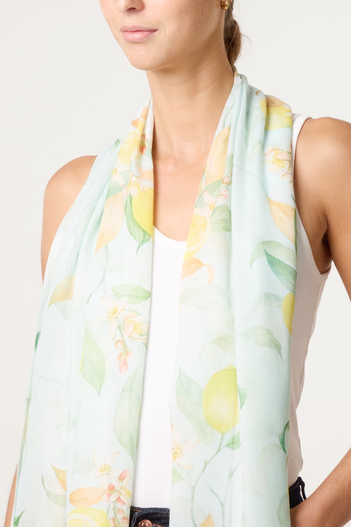 Lemon Print Scarf