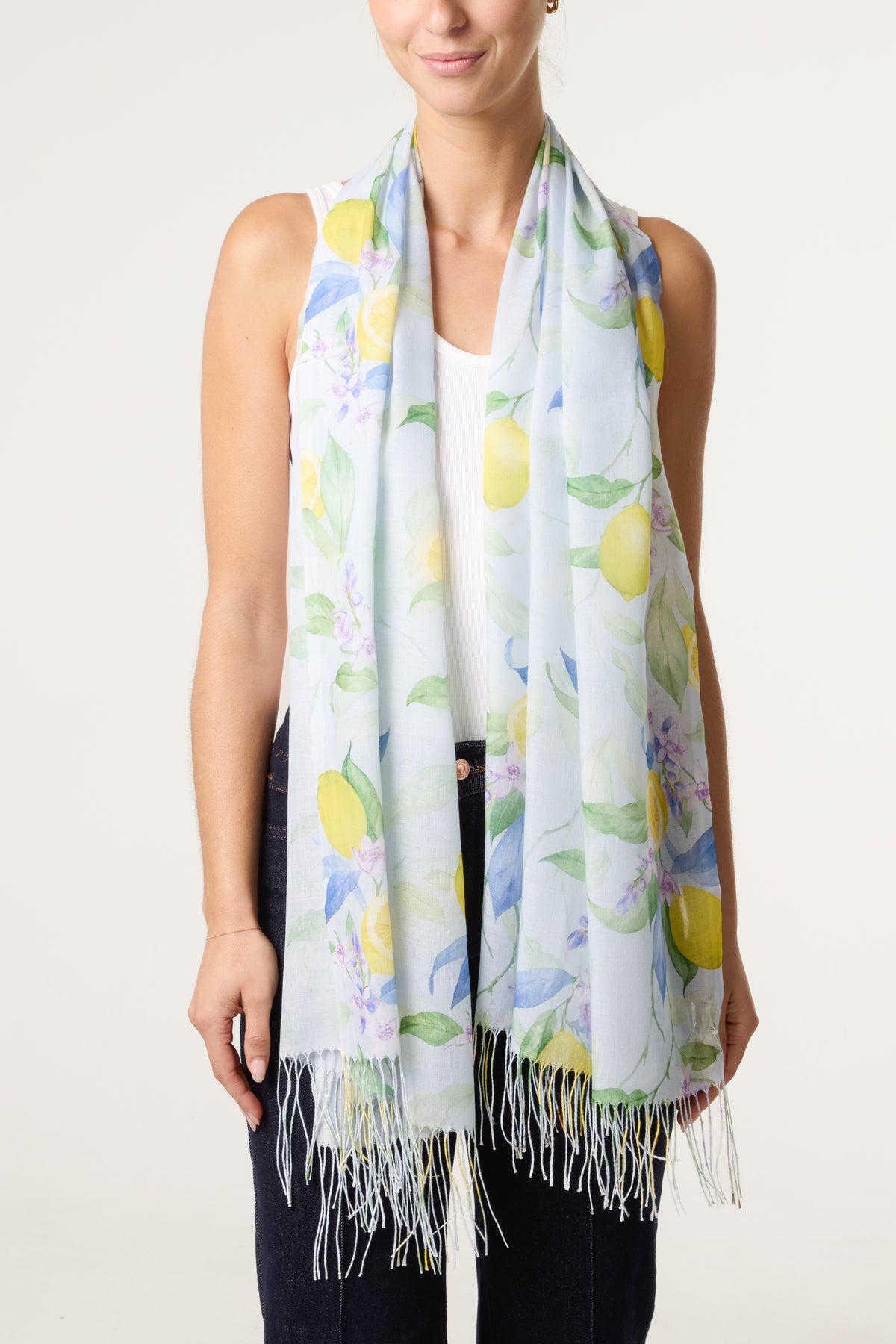 Lemon Print Scarf