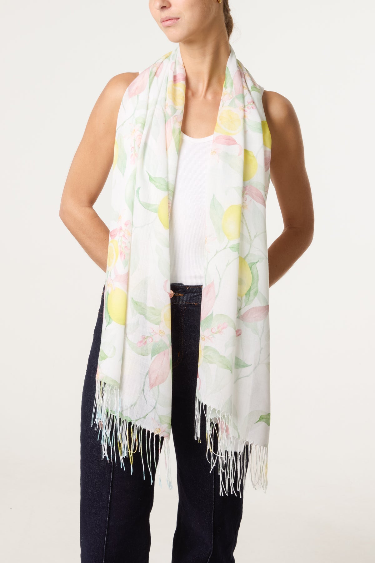 Lemon Print Scarf