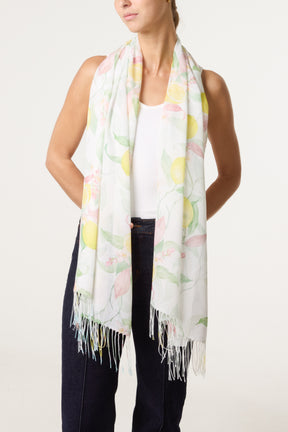 Lemon Print Scarf