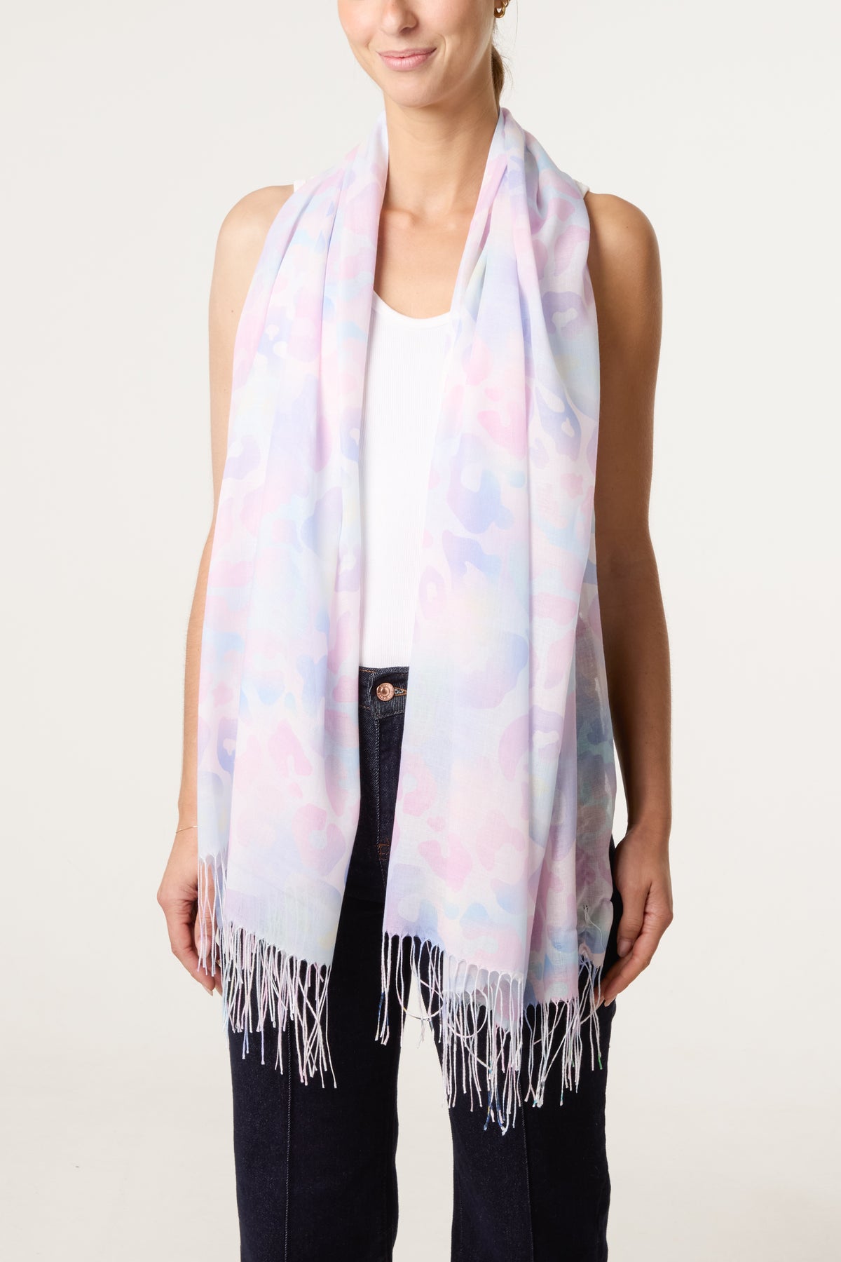 Colourful Animal Print Scarf