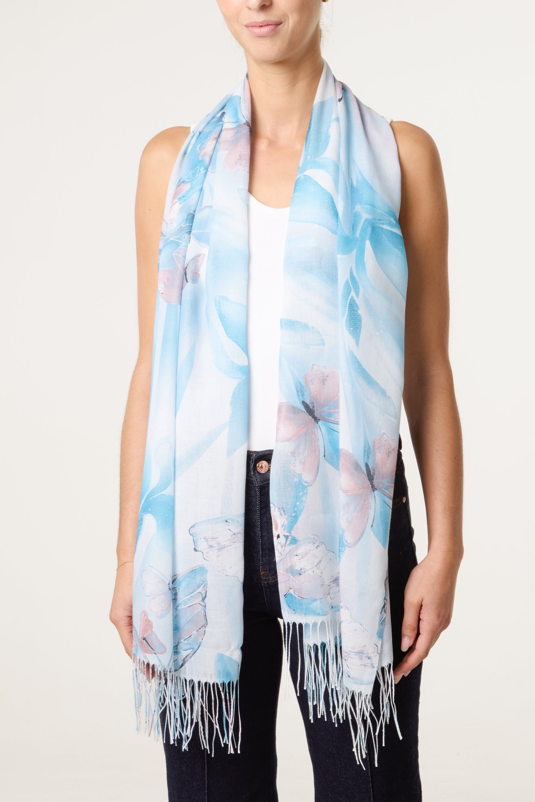Butterfly Print Scarf