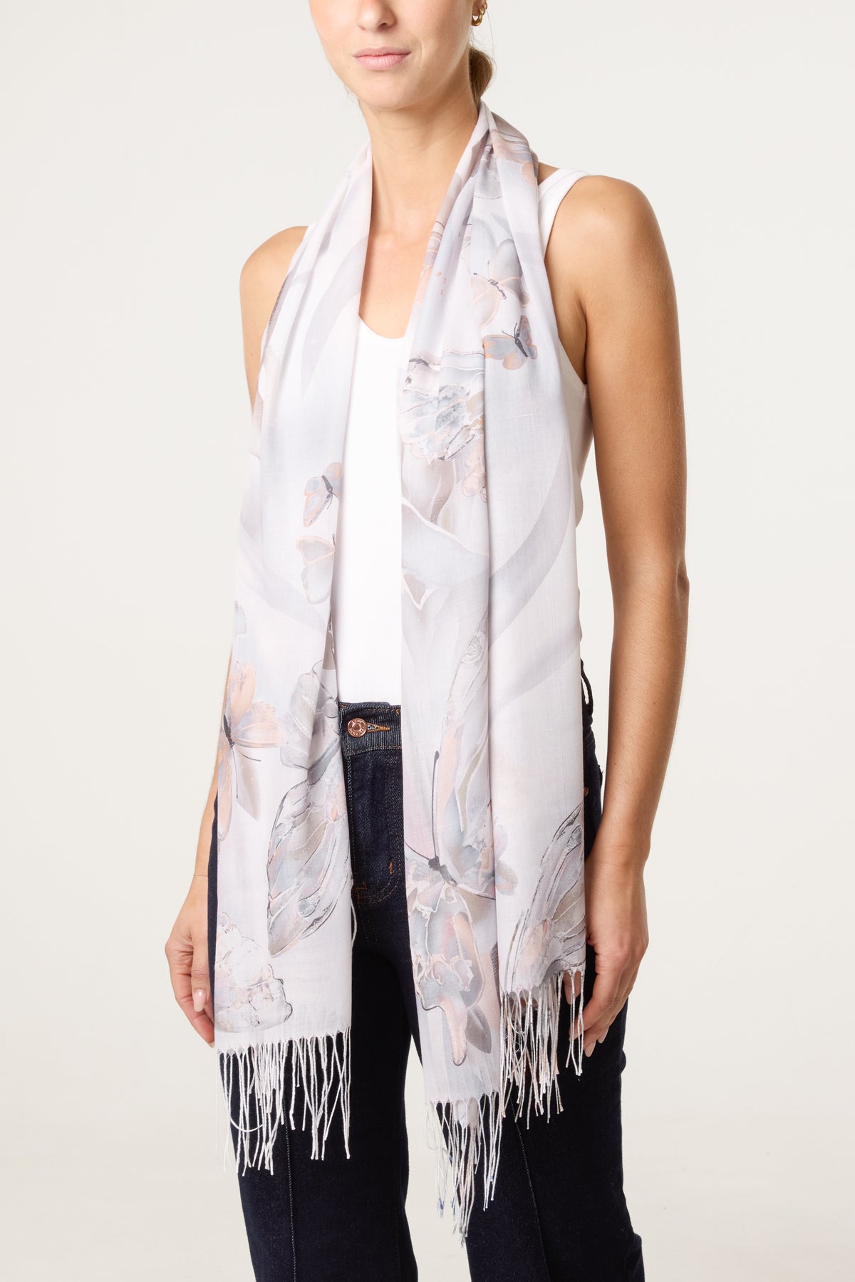 Butterfly Print Scarf