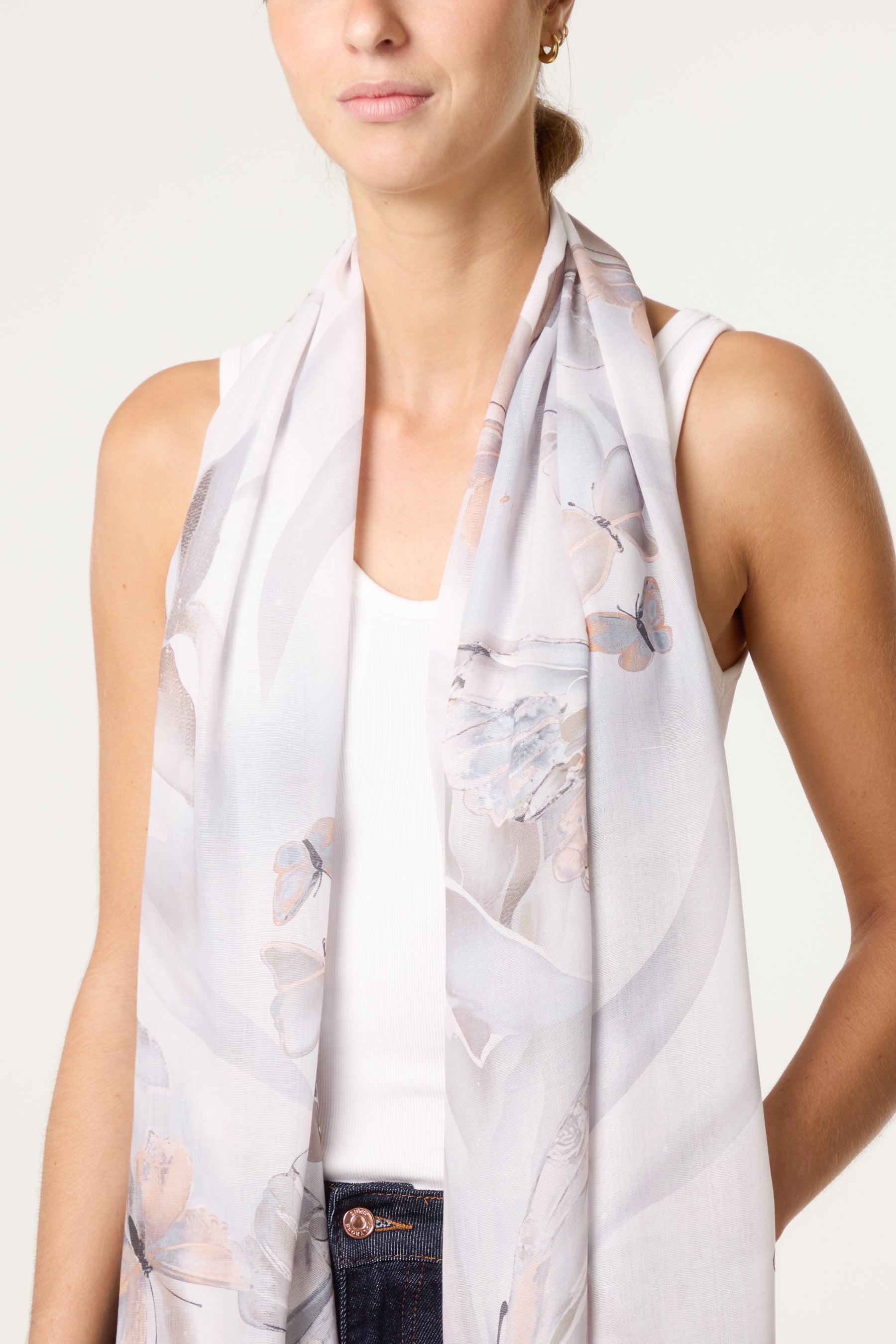 Butterfly Print Scarf
