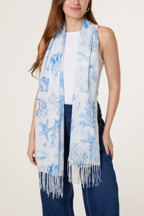 Sealife Print Scarf