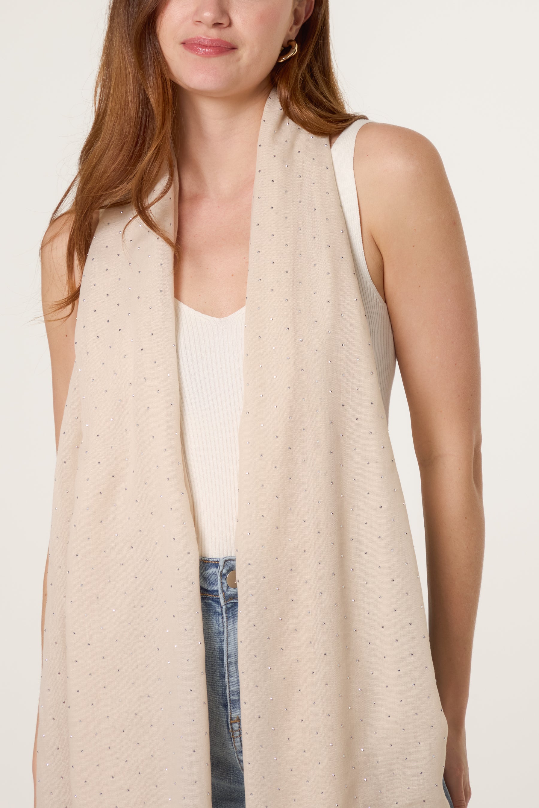 Embellished Light Scarf
