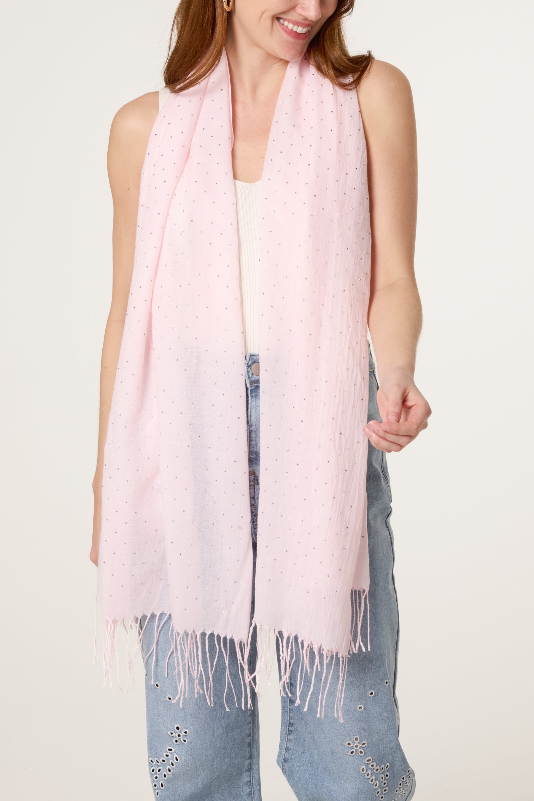 Embellished Light Scarf