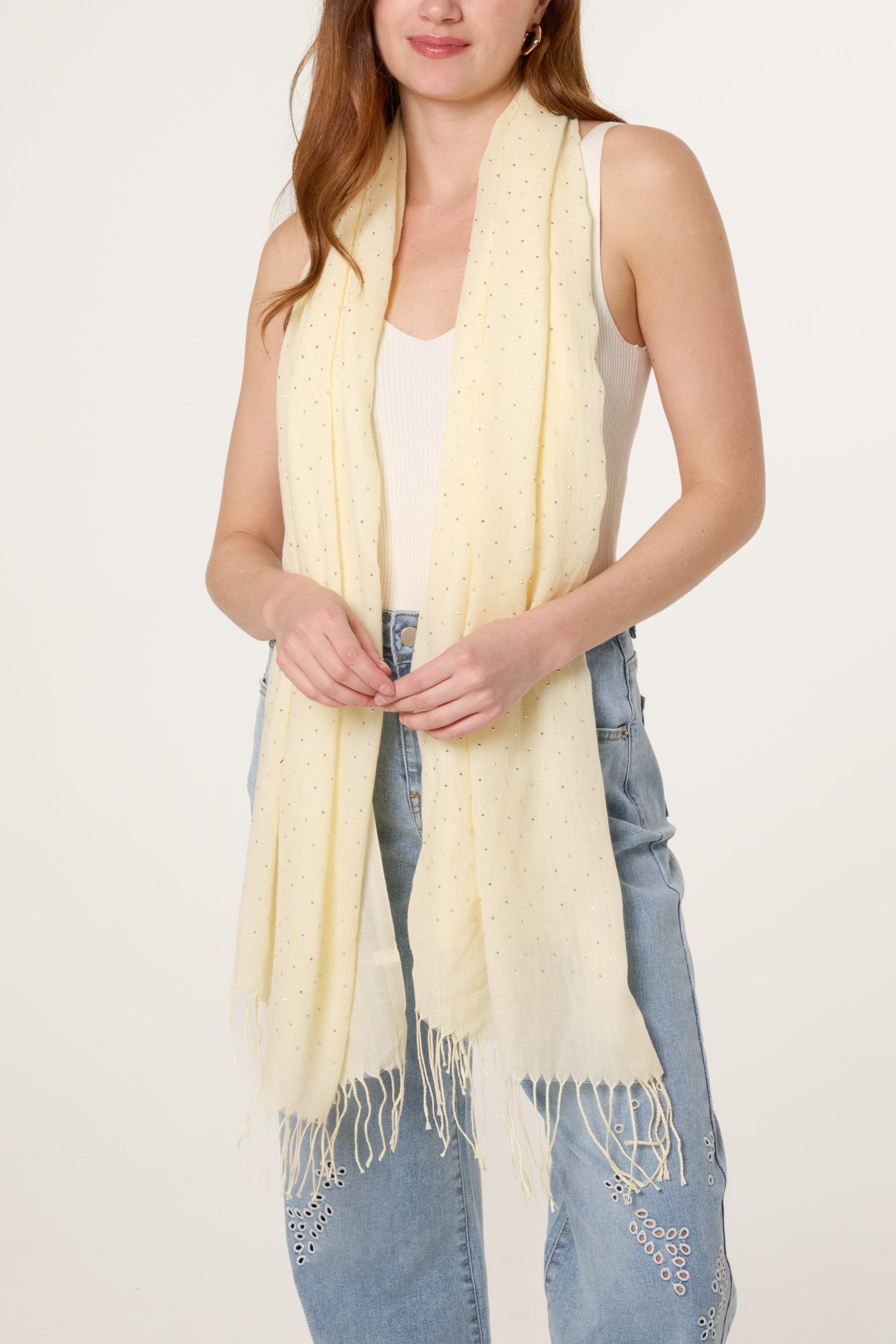 Embellished Light Scarf