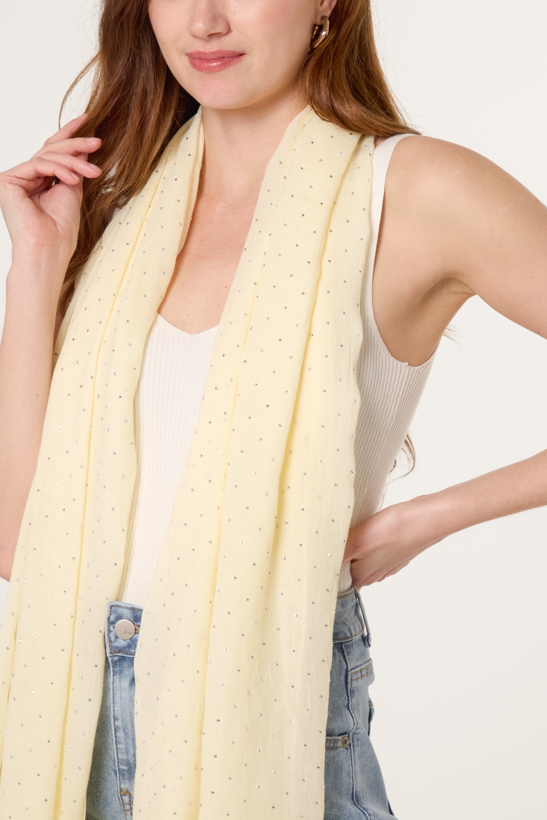 Embellished Light Scarf