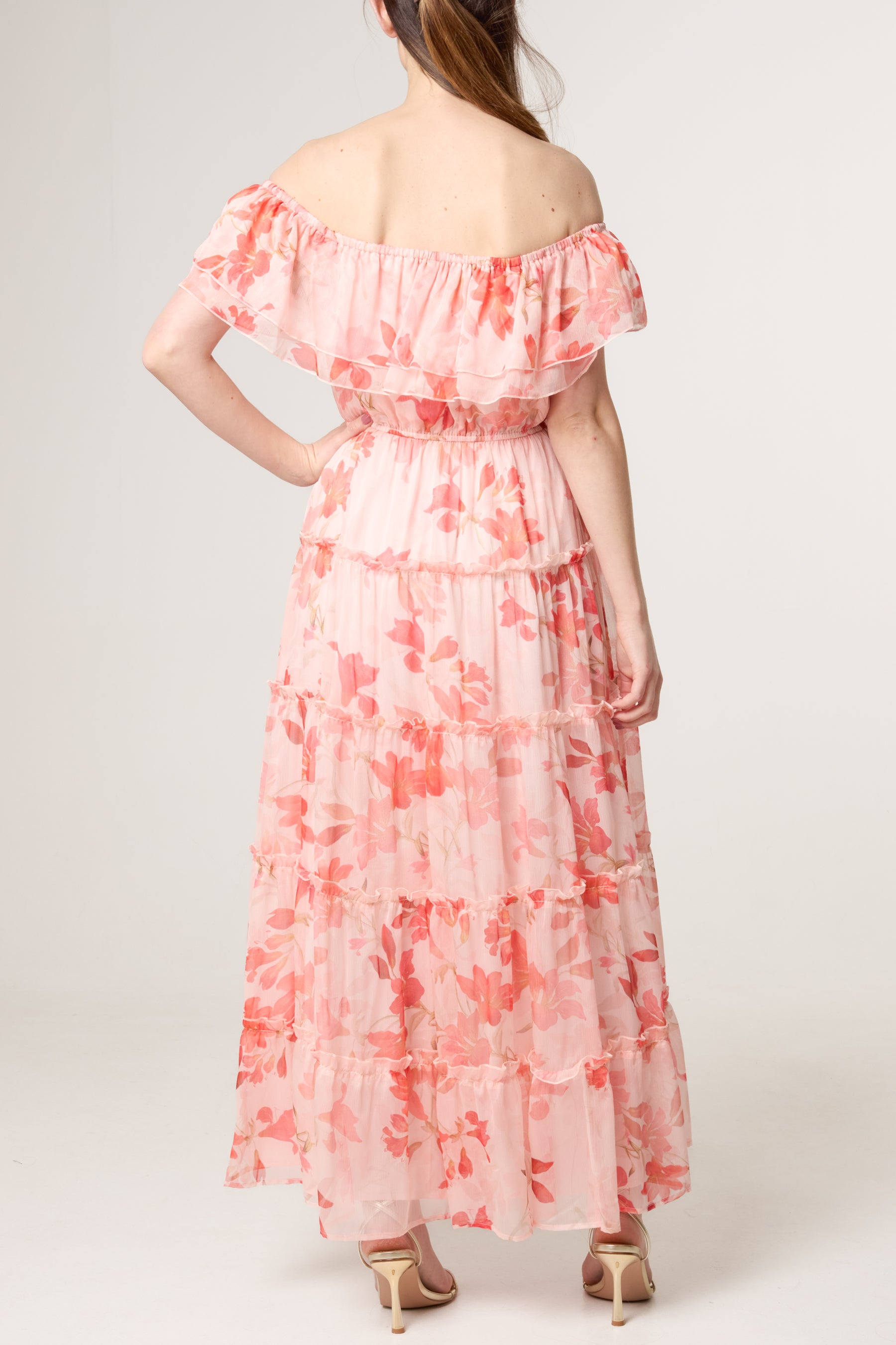 Bardot Frill Tiered Floral Dress