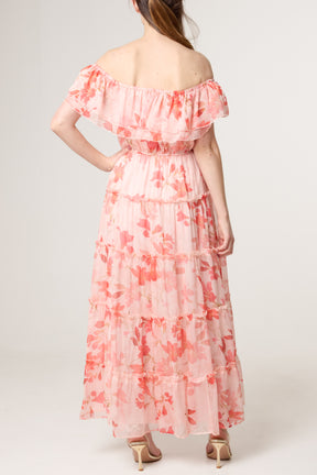 Bardot Frill Tiered Floral Dress