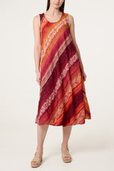 Sequin Jacquard Sleeveless Dress