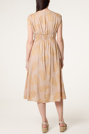Wrap Front Beaded Dress