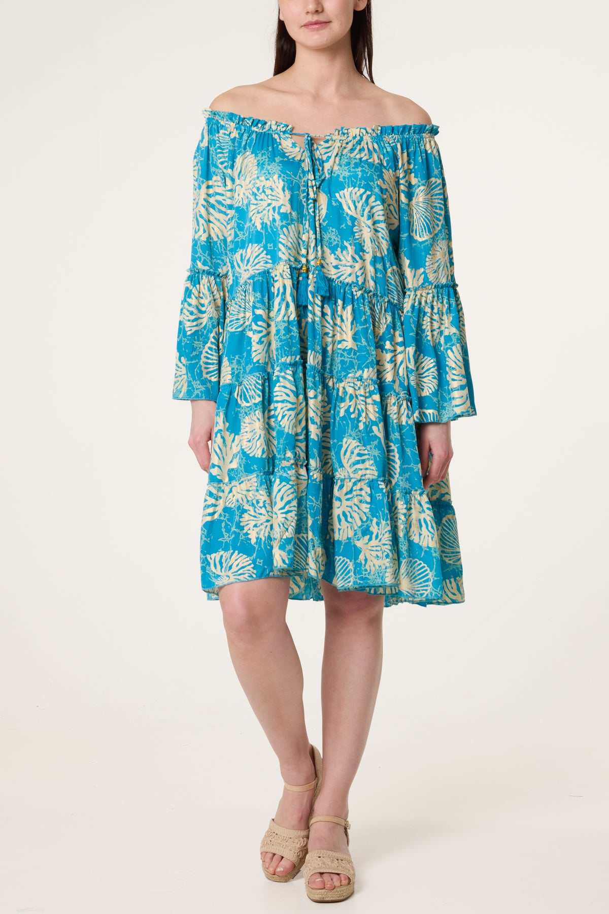 Off Shoulder Seashells Dress
