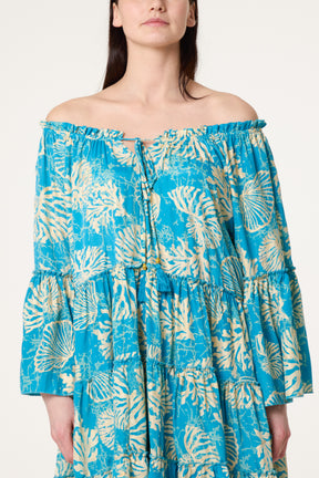 Off Shoulder Seashells Dress