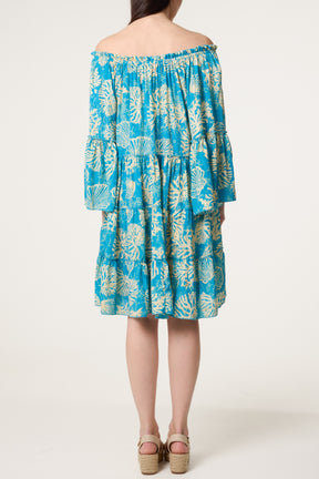 Off Shoulder Seashells Dress