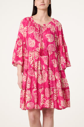 Off Shoulder Seashells Dress