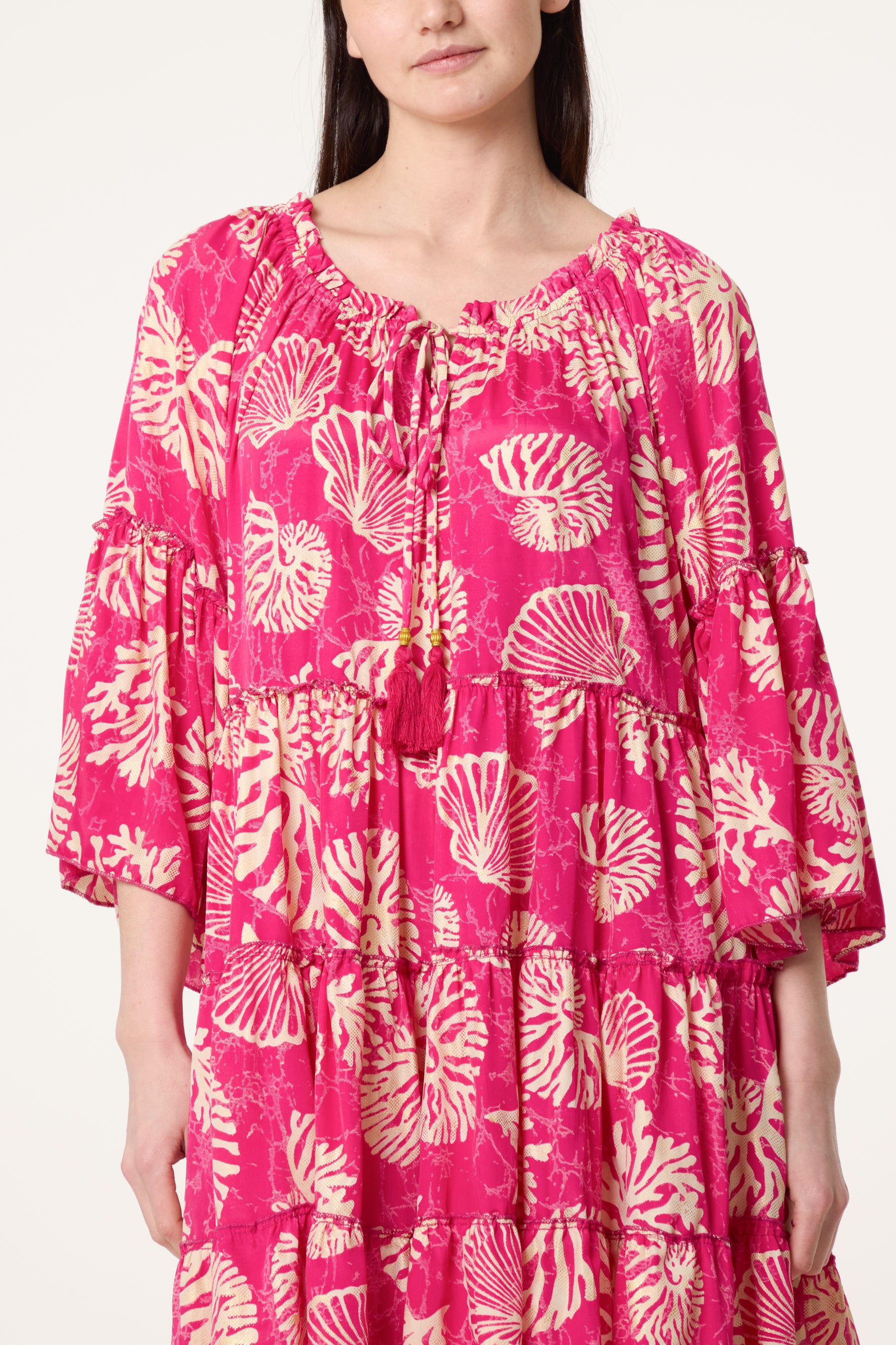 Off Shoulder Seashells Dress