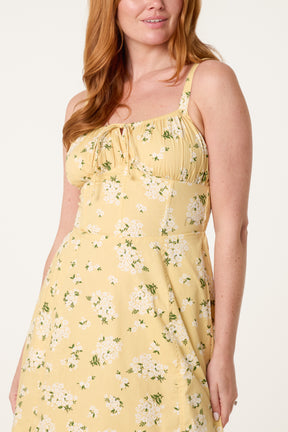 Milkmaid Corset Floral Mini Dress