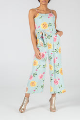 Floral Cami Square Neck Culotte Jumpsuit