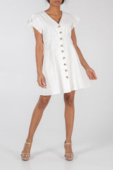 Button Front Tea Dress