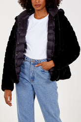 Reversable Puffer Fur Jacket