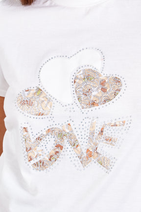 Love Embellished T-Shirt