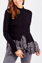 Zebra Print 2 in 1 Jumper