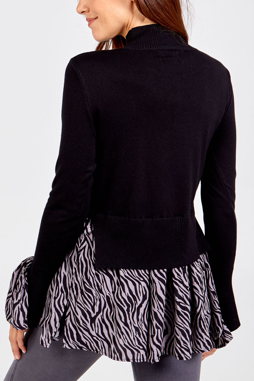 Zebra Print 2 in 1 Jumper