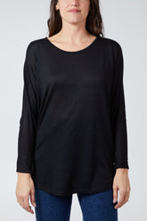 Snap Side Batwing Top