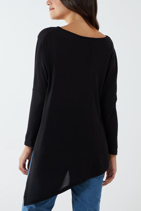 Asymmetric Animal Star Top