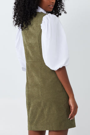 Zip Through Cord Dress