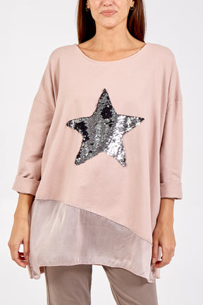 Sequin Star Layer Top