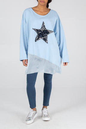 Sequin Star Layer Top