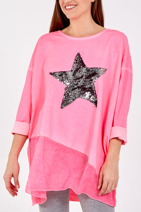 Sequin Star Layer Top