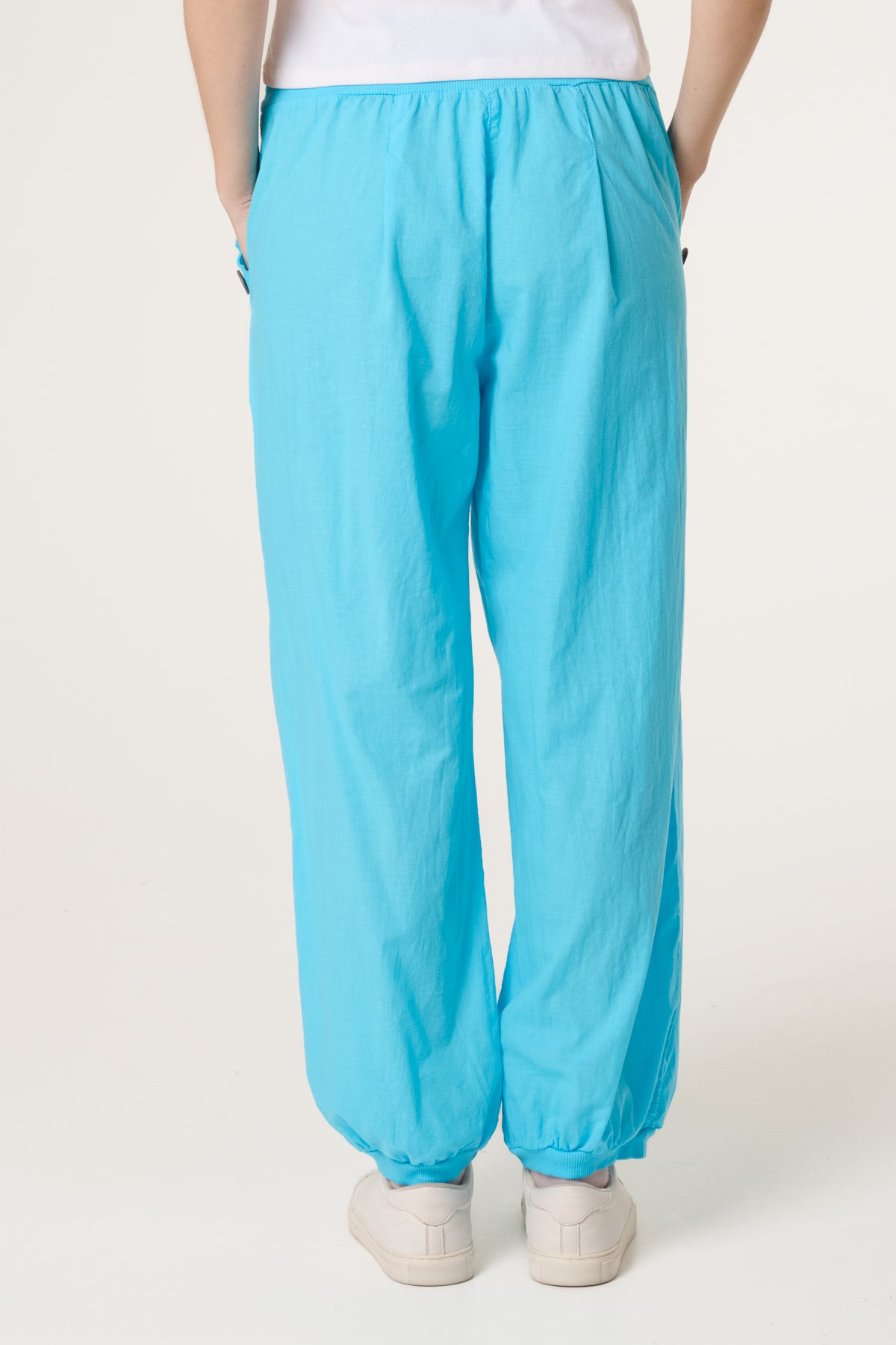 Button Pocket Detail Harem Pants