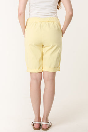 Magic Plain Drawstring Crushed Shorts