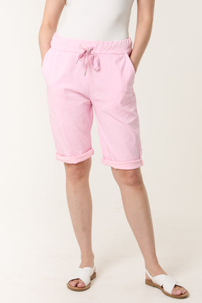 Magic Plain Drawstring Crushed Shorts