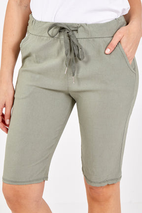 Magic Plain Drawstring Shorts