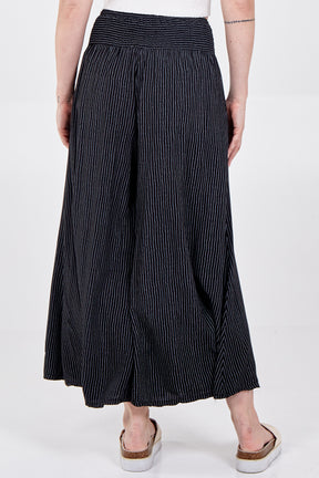 Pinstripe Wide Leg Trousers