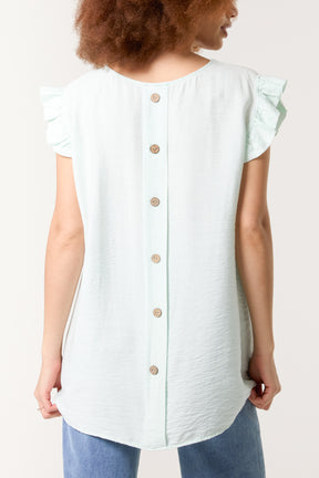 Linen Look Top Back Button